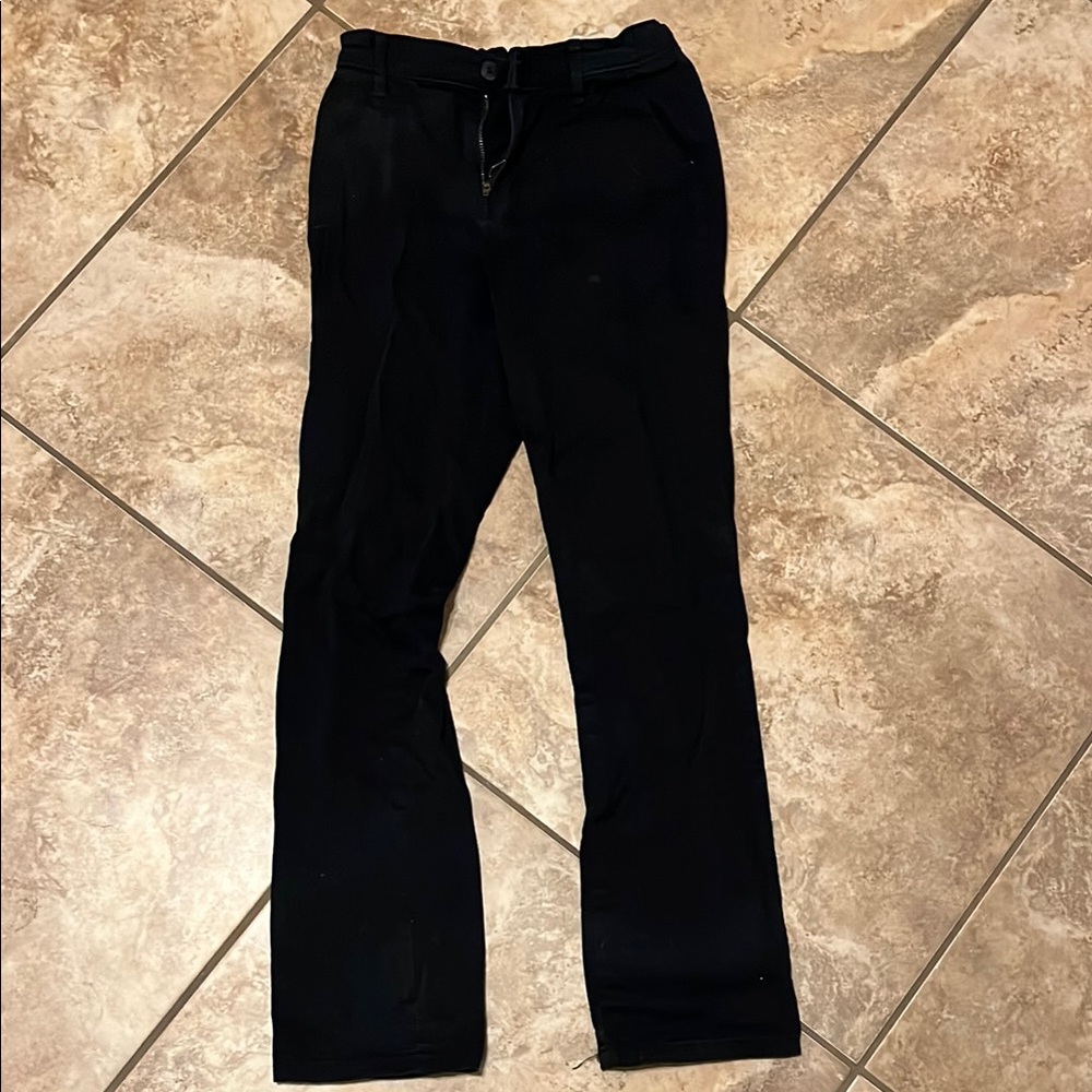 Place Black Formal Pants with Elastic Waistband